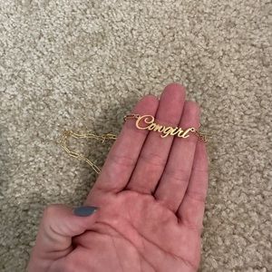 Cowgirl Writing Necklace